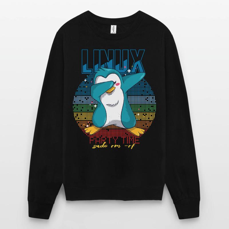 Linux Party Sudo Root Geek Cute Penguin Nerd Progr Unisex Pullover