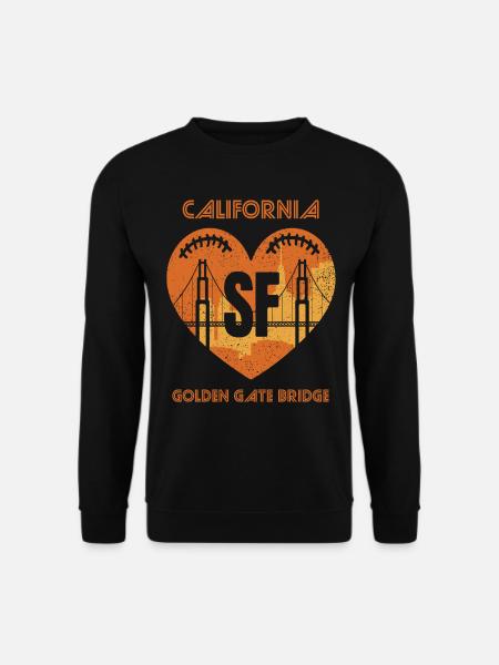 Golden Gate Bridge in Kalifornien San Francisco So - Unisex Pullover - Schwarz