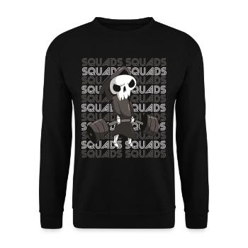 Death Squads Training Motivation Deadlift Fi - Unisex Sweatshirt - black - Front - Alina (178cm) & Michal (187cm)