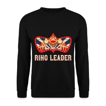 Karneval Manegenführer Zirkus Geburtstag Karneval - Unisex Pullover - Schwarz - Vorne - Alina (178cm) & Michal (187cm)