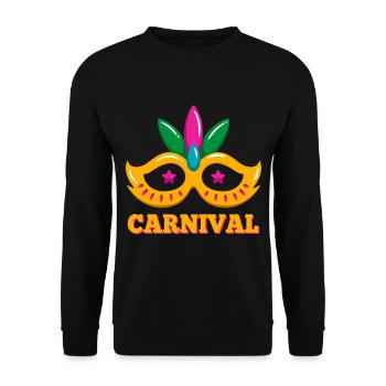 Karneval Maske Geburtstag Zirkus Feier Karneval Cr - Unisex Pullover - Schwarz - Vorne - Alina (178cm) & Michal (187cm)