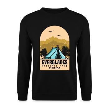 Randonnée dans les Everglades Parc national tropical de Floride - Sweat-shirt Unisexe - noir - Devant - Alina (178cm) & Michal (187cm)