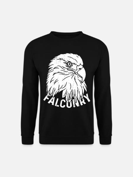 Falknerei Adler Falken Habichte Greifvögel Ornitho - Unisex Pullover - Schwarz