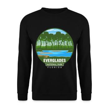Parc national des Everglades Floride Randonnée Crocodile - Sweat-shirt Unisexe - noir - Devant - Alina (178cm) & Michal (187cm)