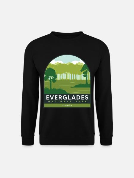 Florida Nationalpark Everglades Krokodil Wandersou - Unisex Pullover - Schwarz