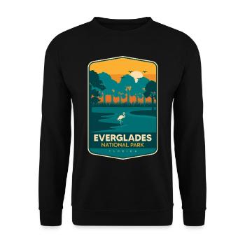Florida National Park Everglades Souvenir Wanderkr - Unisex Pullover - Schwarz - Vorne - Alina (178cm) & Michal (187cm)