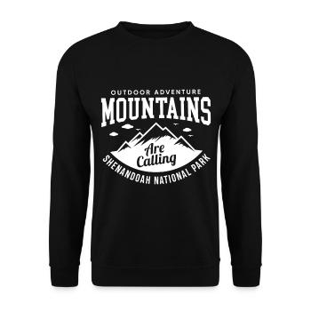 Montagnes Parc national de Shenandoah Souvenir Virginie Wa - Sweat-shirt Unisexe - noir - Devant - Alina (178cm) & Michal (187cm)