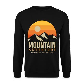 Nature Walk Shenandoah National Park Souvenir Vi - Unisex Sweatshirt - black - Front - Alina (178cm) & Michal (187cm)