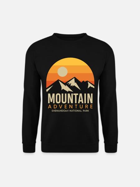Naturwanderung Shenandoah-Nationalpark Souvenir Vi - Unisex Pullover - Schwarz