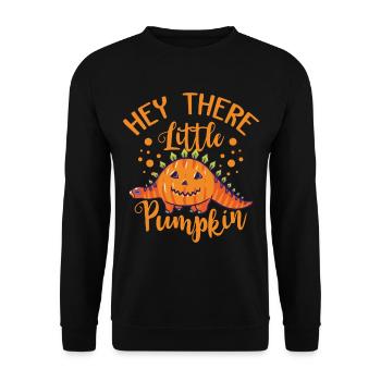 Citrouille de dinosaure Joyeux costume d’horreur d’Halloween D - Sweat-shirt Unisexe - noir - Devant - Alina (178cm) & Michal (187cm)