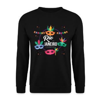 Rio Carnival Rio de Janeiro in Brazil Carnivals - Unisex Sweatshirt - black - Front - Alina (178cm) & Michal (187cm)