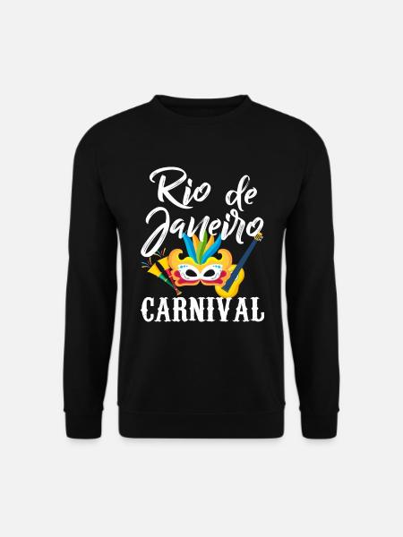 Brasilien Karneval Rio de Janeiro Feier in Brasili - Unisex Pullover - Schwarz
