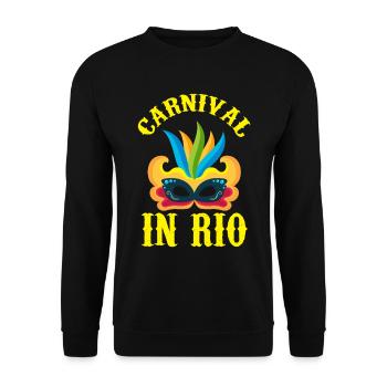 Brazil Carnival Rio de Janeiro Celebration Rio Karnev - Unisex Sweatshirt - black - Front - Alina (178cm) & Michal (187cm)