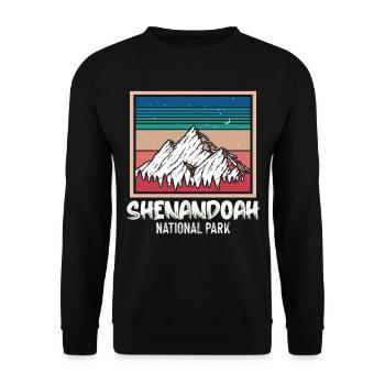 Montagnes Parc national de Shenandoah Virginie Randonnée - Sweat-shirt Unisexe - noir - Devant - Alina (178cm) & Michal (187cm)