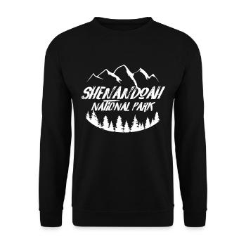 Parc national de Shenandoah Souvenirs Montagnes Randonnée Vi - Sweat-shirt Unisexe - noir - Devant - Alina (178cm) & Michal (187cm)