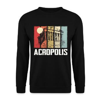 Parthénon Acropole Athènes Grèce Grèce - Sweat-shirt Unisexe - noir - Devant - Alina (178cm) & Michal (187cm)