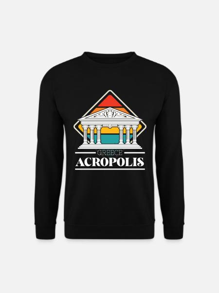 Griechenland Akropolis griechische Stadt Athen Par - Unisex Pullover - Schwarz