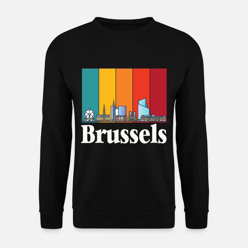 Brüssel Atomium Atomkern Wissenschaft für Physik - Unisex Pullover - Schwarz