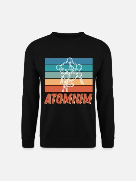 Atomium Wissenschaft Atomkern Physik Atom Physiker - Unisex Pullover - Schwarz