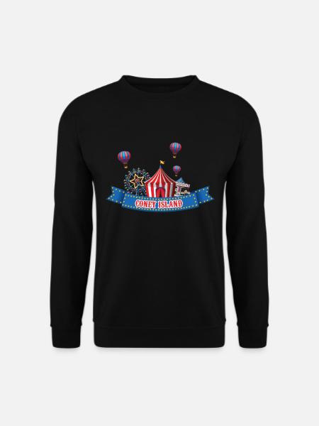 Brooklyn Zirkus Coney Island Fun Park New York Cit - Unisex Pullover - Schwarz
