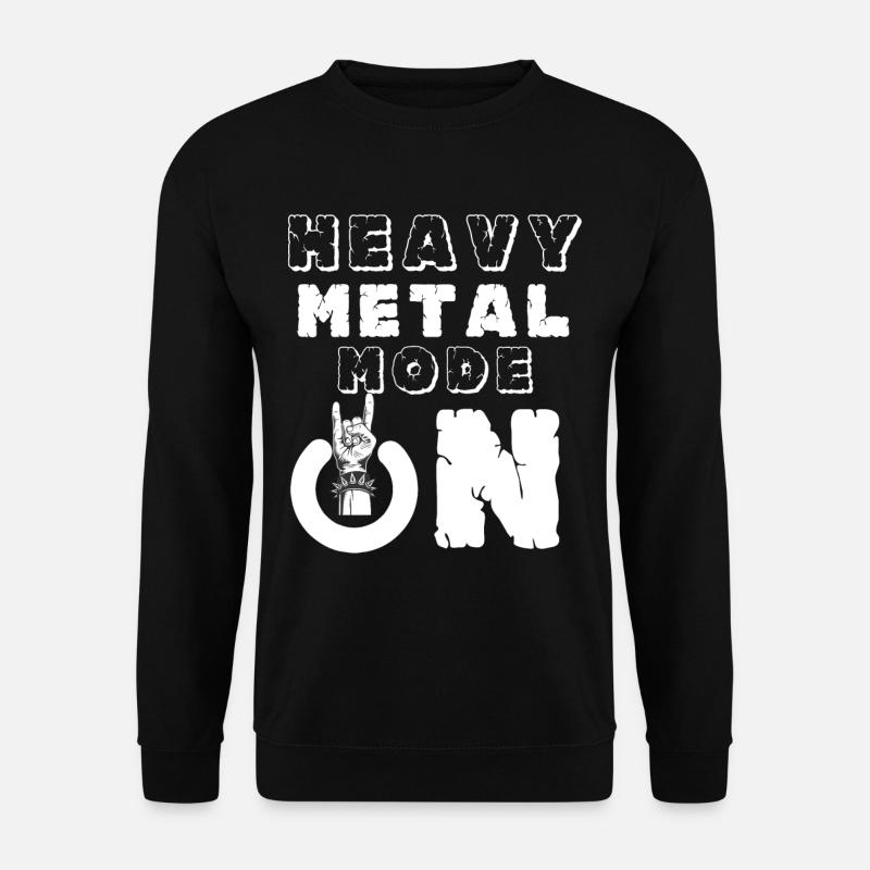 Heavy Metal Mode On Rocking Musik Konzert Hard Roc - Unisex Pullover - Schwarz