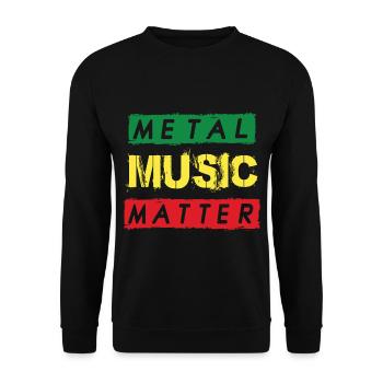 Metal Musique Rocking Heavy Metal Hard Rock Metal - Sweat-shirt Unisexe - noir - Devant - Alina (178cm) & Michal (187cm)