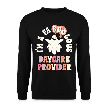 Faboolous Garderie Provider Halloween Nanny Child - Sweat-shirt Unisexe - noir - Devant - Alina (178cm) & Michal (187cm)