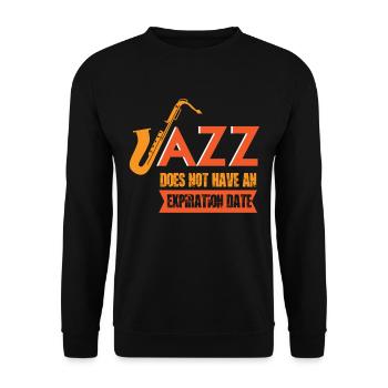 Saxophone Jazz Orchestra Musiciens Smooth Jazz - Sweat-shirt Unisexe - noir - Devant - Alina (178cm) & Michal (187cm)