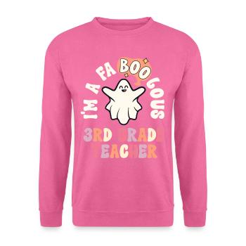 Lehrer Halloween Retro 3. Klasse Vintage Dritte - Unisex Pullover - Pink - Vorne