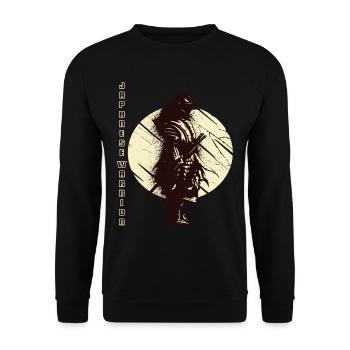 Guerrier Japonais Samouraï Art Japonais Katan - Sweat-shirt Unisexe - noir - Devant - Alina (178cm) & Michal (187cm)