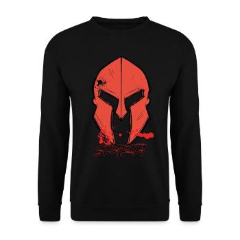 Glory Sparta Warrior Spartan Casque Gladiator Anci - Sweat-shirt Unisexe - noir - Devant - Alina (178cm) & Michal (187cm)
