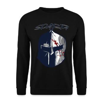 Spartan Army Ancient Greece Sparta Helmet Gla - Unisex Sweatshirt - black - Front - Alina (178cm) & Michal (187cm)