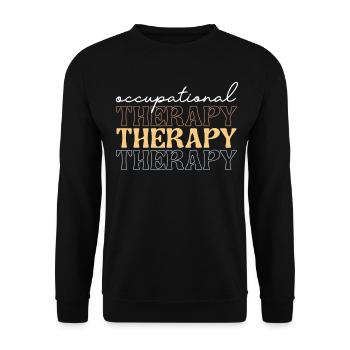 Motiver l’ergothérapie Orthophonie École d’ergothérapie - Sweat-shirt Unisexe - noir - Devant - Alina (178cm) & Michal (187cm)