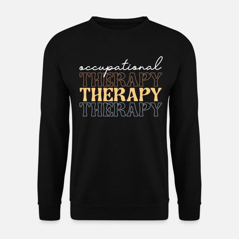 Motivation Ergotherapie Rede OT Schule - Unisex Pullover - Schwarz