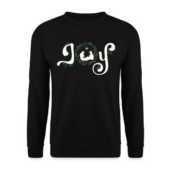 Freude Geburt Christi Jesus Krippe Christian - Unisex Pullover - Schwarz - Vorne - Alina (178cm) & Michal (187cm)