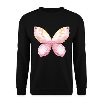 Ailes de papillon Carnaval des papillons Carnaval - Sweat-shirt Unisexe - noir - Devant - Alina (178cm) & Michal (187cm)