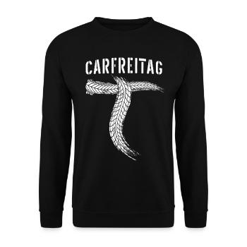 Carfreitag Autotuning Motorsport Schrauber - Unisex Pullover - Schwarz - Vorne - Alina (178cm) & Michal (187cm)