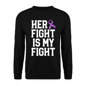 Ihr Kampf ist Mastozytose Bewusstsein MCAS - Unisex Pullover - Schwarz - Vorne - Alina (178cm) & Michal (187cm)
