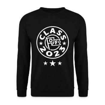 Class Of 2023 - Graduation 2023 - Unisex Sweatshirt - black - Front - Alina (178cm) & Michal (187cm)