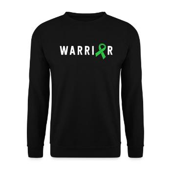 Mental Health Warrior Green Ribbon Bewusstsein - Unisex Pullover - Schwarz - Vorne - Alina (178cm) & Michal (187cm)