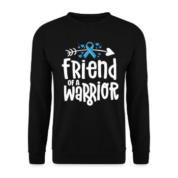 Ami d’un guerrier Équipe de soutien Cancer de la prostate - Sweat-shirt Unisexe - noir - Devant - Alina (178cm) & Michal (187cm)