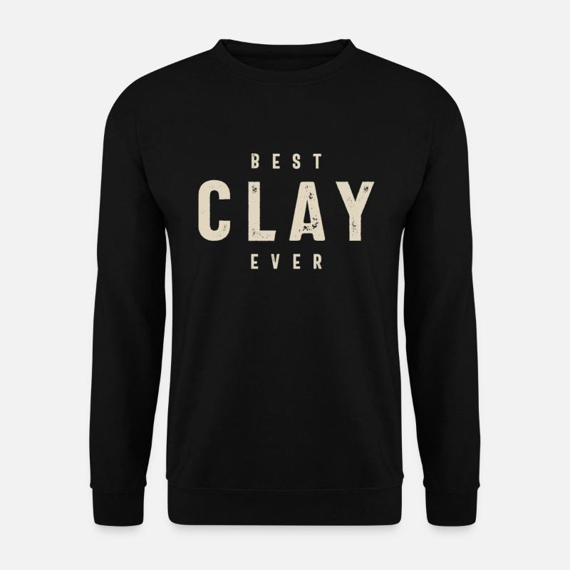 Clay Personalized Name - Unisex Sweatshirt - black