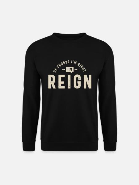 Reign Personalized Name - Unisex Sweatshirt - black