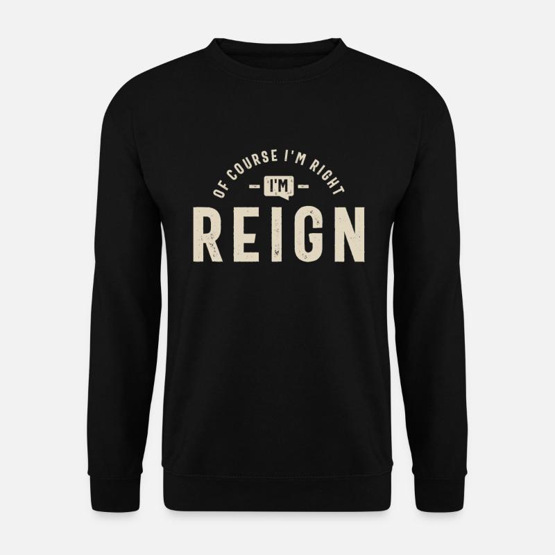 Reign Personalized Name - Unisex Sweatshirt - black