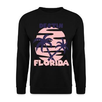 Florida Destin Ocean Beach Surf - Sweat-shirt Unisexe - noir - Devant - Alina (178cm) & Michal (187cm)