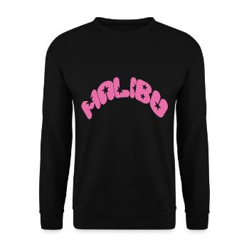 Malibu Californie Palmiers Rétro Océan Surf - Sweat-shirt Unisexe - noir - Devant - Alina (178cm) & Michal (187cm)
