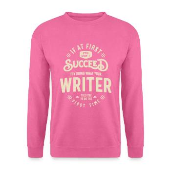 Writer Job Title Profession - Unisex Sweatshirt - pink - Front