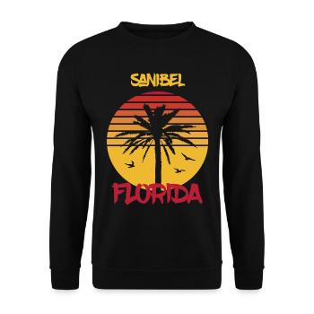 Florida Sanibel Palms Ocean Surfing - Sweat-shirt Unisexe - noir - Devant - Alina (178cm) & Michal (187cm)