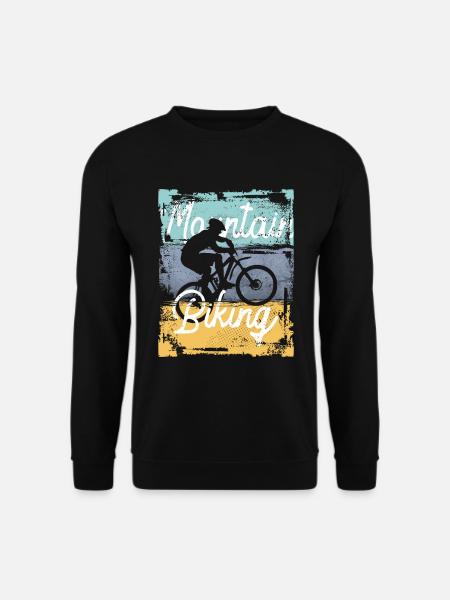 Vintage Mountain Biking Extreme sport - Unisex Sweatshirt - black