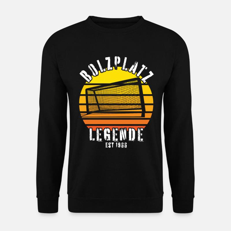 Bolzplatz Legende Fußballer Mannschaft Geburtstag - Unisex Pullover - Schwarz